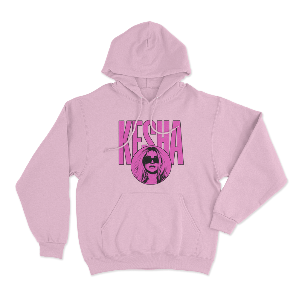 Kesha Pink Portrait Unisex Hoodie Pink Kesha Pink Portrait Unisex Hoodie Pink