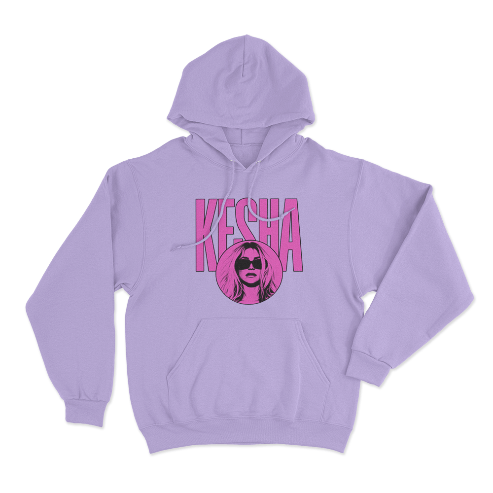 Kesha Pink Portrait Unisex Hoodie Purple Kesha Pink Portrait Unisex Hoodie Purple