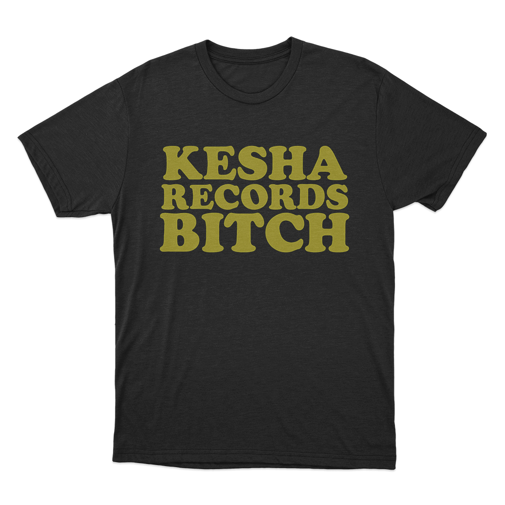 Kesha Records Bitch Unisex T Shirt Black Kesha Records Bitch Unisex T Shirt Black