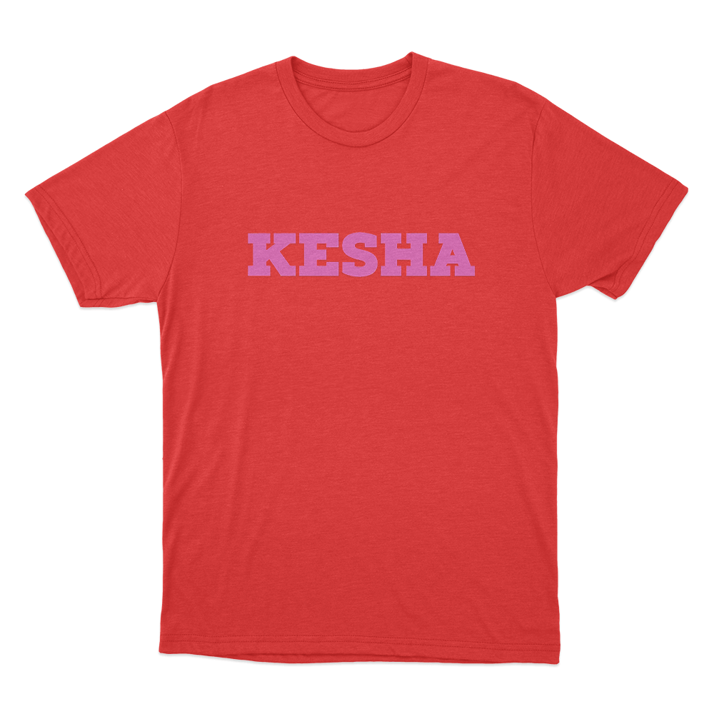 Kesha Unisex T Shirt Red Kesha Unisex T Shirt Red